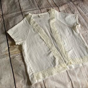 Vintage Lace Vest Bohemian Hippie 70s